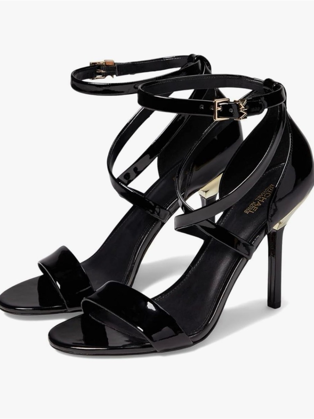 Michael Kors Black Patent Leather Ankle-Strap Heels - Picture 6 of 8